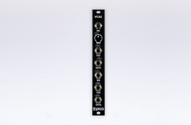 The Erica Synths Pico VCA2 is compact voltage controlled amplifier module, based on reliable AS3330 chip.