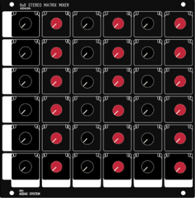ADDAC 814C 6X6 Stereo Matrix Mixer Controls Expansion DIY Kit