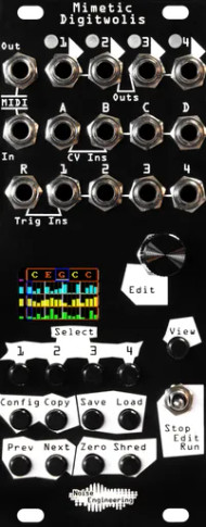 Image of Noise Engineering Mimetic Digitwolis Module (Black)