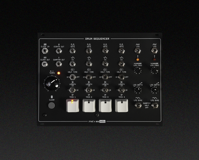 a hands-on rhythm engine with a minimalist interface, built from just a handful of logic chips.