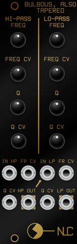 Image of Bulbous Also Tapered Black Panel