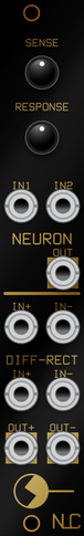 Image of NLC1163 Neuron 4HP Black Panel