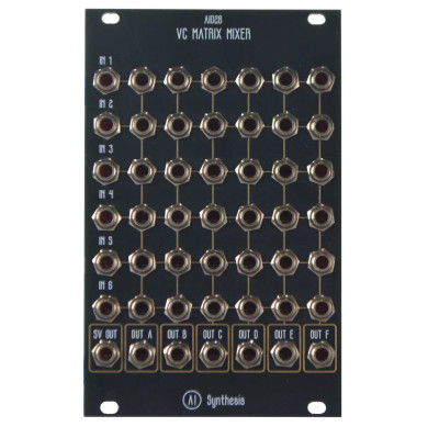 AI028 Voltage controlled mixer with black panel