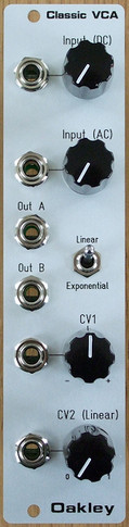 Oakley Modular Classic VCA Discrete core voltage controlled amplifier