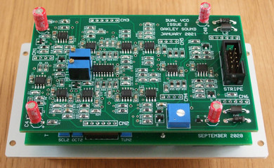 Oakley Modular Dual VCO – Two classic sawtooth core oscillators