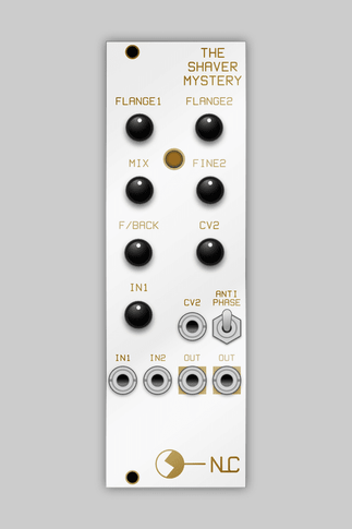 The Shaver Mystery module contains two BBD based Flanger circuits. One is set by a pot, the other is voltage controlled