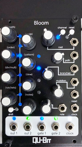 Bloom is a fractal sequencer capable of generating infinitely evolving melodies with a host of musical features.