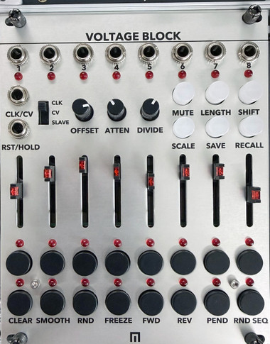 8 independent 16-stage CV sequencers packed with performance features and presets makes the Voltage Block the ultimate CV control tool.