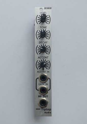 The BD808 adapts the TR-808’s Bass Drum circuit for Eurorack format, retaining the classic 80’s sound while adding new features.
