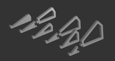 The synthCube angled desktop stand is an angled stand / gear holder designed for a modular case, production boxes, etc.