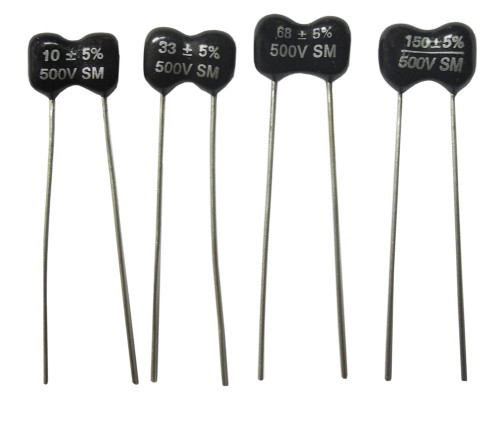 Capacitor Silver Mica 500V 10 pf. - 150 pf.
