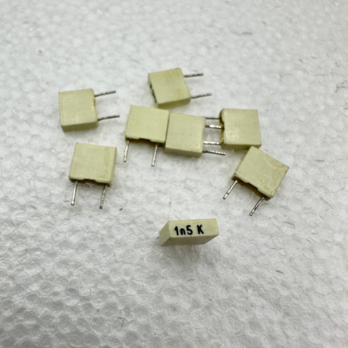 5 PACK Westlake .0015uf 100V 10% Polycarbonate Film Foil Capacitors 1n5 1.5nf 1500pf