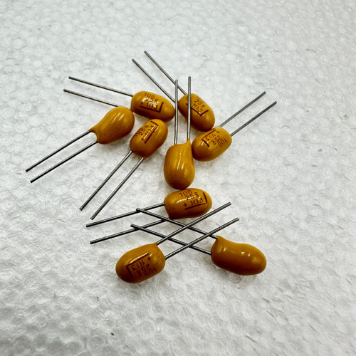10uf 25v 10% Radial Tantalum Capacitor, House Long Leg