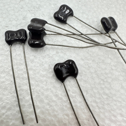 56pf 500v 5% Silver Mica Capacitors CDE .056nf