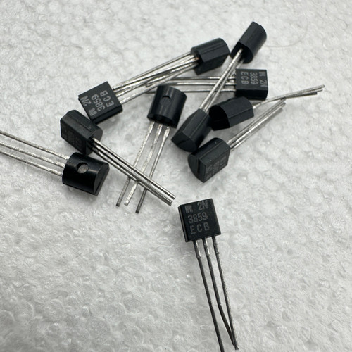 2N3859 Silicon Transistor, TO-92, ECB