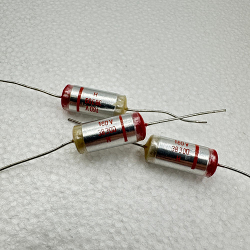 38300pf 38.3nf .038uf Axial Polystyrene Capacitor 160V 3% 38n3 .0383uf