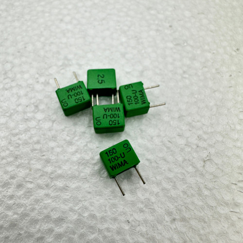 2 PACK WIMA FKP2 150pf 100V 5% Polypropylene Film Foil Capacitors .15nf