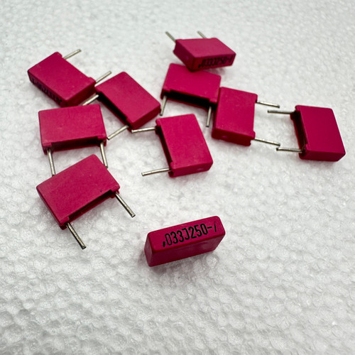 10 PACK ERO MKC1862 .033uf 250v 5% Metallized Polycarbonate Film Capacitors 33nf