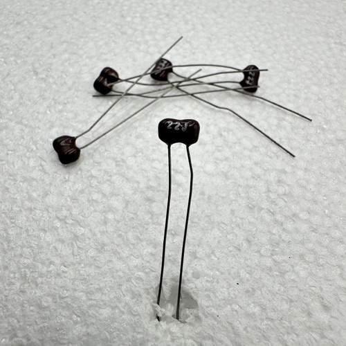 5 PACK 22pf 300v 5% Mini Silver Mica Capacitors CD .02nf