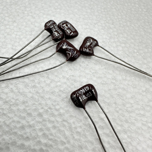 5 PACK 51pf 300v 5% Silver Mica Capacitors Sangamo .051nf