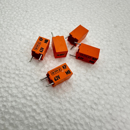 3n4 EMZ KP Radial Polypropylene Foil Capacitor 63V 1% 3400pf 3.4nf .0034uf 3400pf