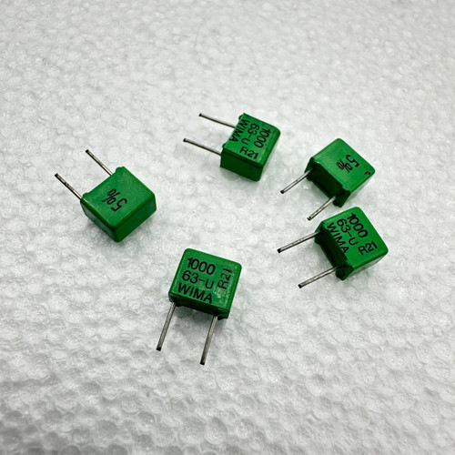 5 PACK WIMA FKP2 .001uf 1000pf 63v 5% Polypropylene Film Foil Capacitors 1nf 1000pf
