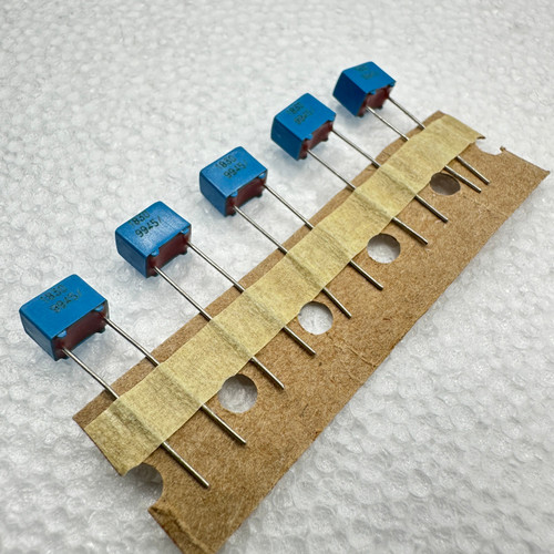 5 PACK KP1830 Roederstein 220pf 100v 2.5% Polypropylene Film Foil Capacitors .22nf