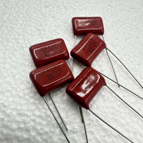 5 PACK Panasonic .062uf 100v 1% ECQ-P Polypropylene Film Capacitors 62nf