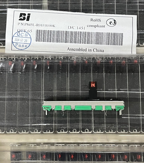 Slide Potentiometer LED 45mm Travel BI/TT