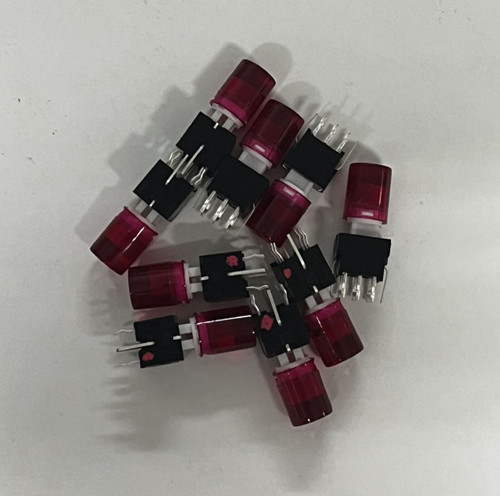 Pushbutton LED Switch 'Jewel' Red