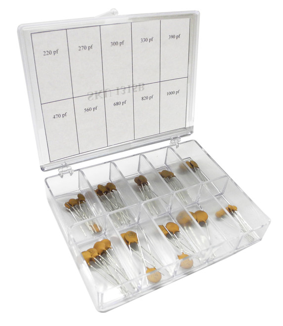 Ceramic Kit #2 - 50 Volts, 220 pF. To 1000 pF.