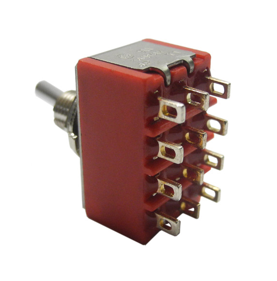 Mini-Toggle 4PDT (ON-ON) Solder Lug Std Lever