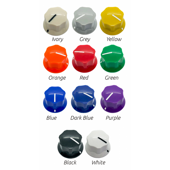 Large Fluted MXR Style, Colors