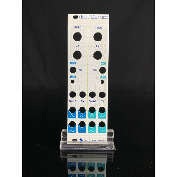 White Magpie Panel - This is an upgrade for the NLC thru-hole dual LFO and the thru-hole dual VCO.