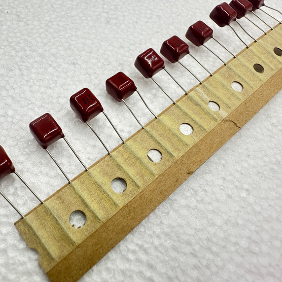 10 PACK .82uf 50v 5% Panasonic ECQ Metallized Polyester Film Capacitors 820nf