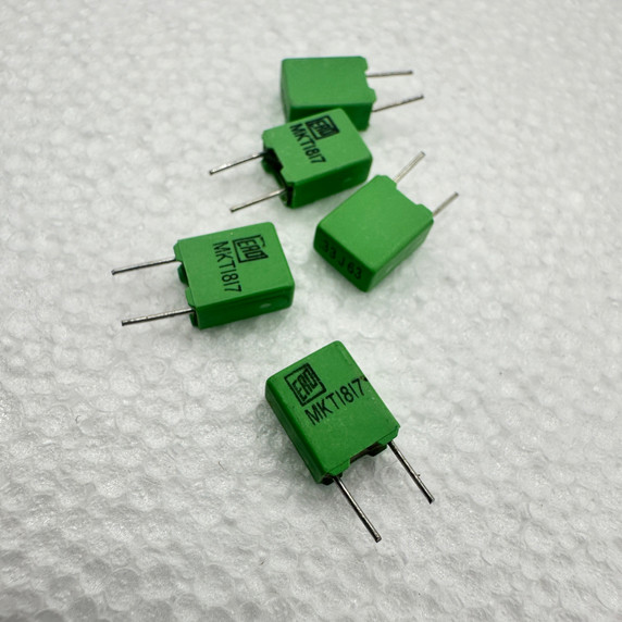 5 PACK ERO .33uf 63v 5% MKT1817 Metallized Polyester Film Capacitors 330nf