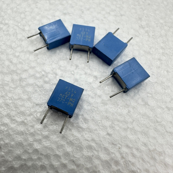 5 PACK Philips .33uf 63v 5% MKT370 Metallized Polyester Film Capacitors 330nf