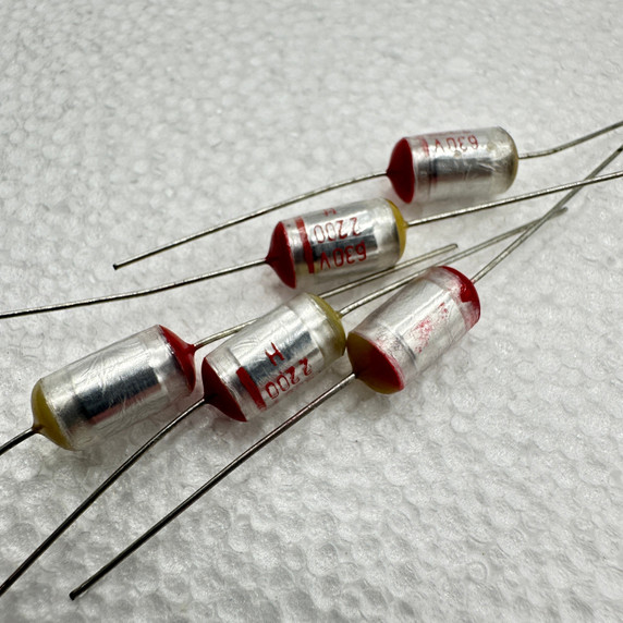 2200pf 2.2nf Axial Polystyrene Capacitor 630V 3% 2n2 .0022uf