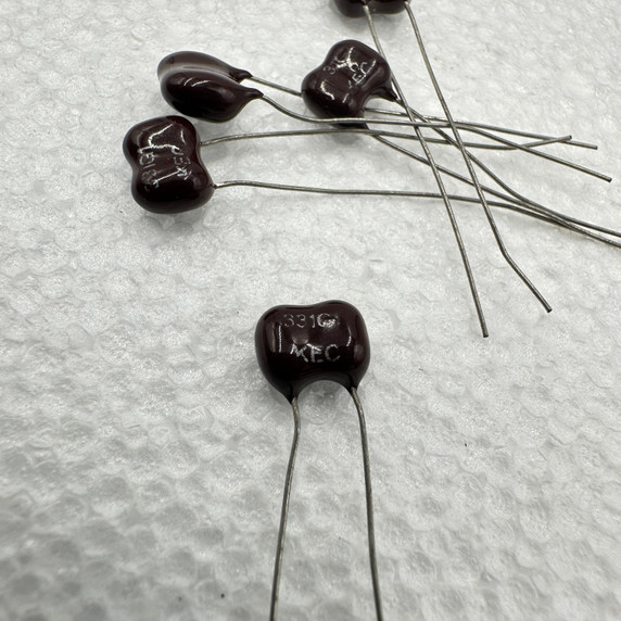 5 PACK 330pf 100v 2% Silver Mica Capacitors KEC .33nf