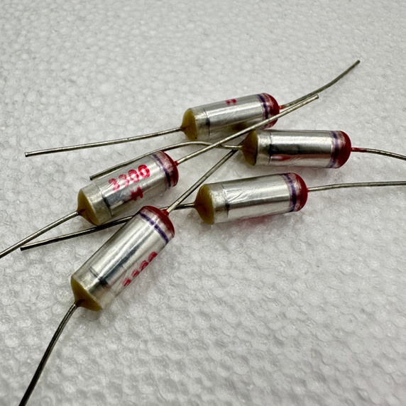 3300pf 3.3nf Axial Polystyrene Capacitor 630V 3% 3n3 3.3nf .003uf