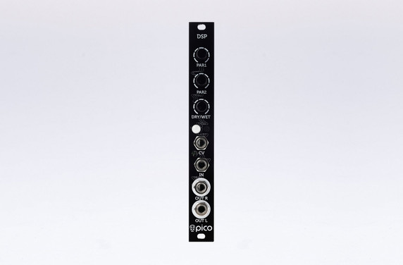 Erica Synths Pico DSP features 8 custom effects with two adjustable parameters and CV control over the first parameter.