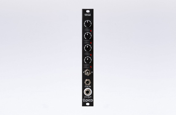 Pico SEQ2 is straight-forward, full analogue 4 step sequencer/waveshaper with adjustable sequence length.