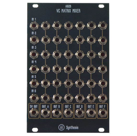 AI028 Voltage controlled mixer with black panel