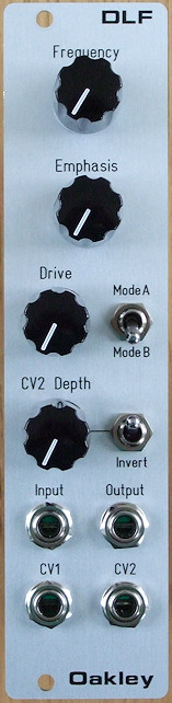 The Oakley Discrete Ladder Filter (DLF) is my reworking of the classic 1960’s low pass filter module.