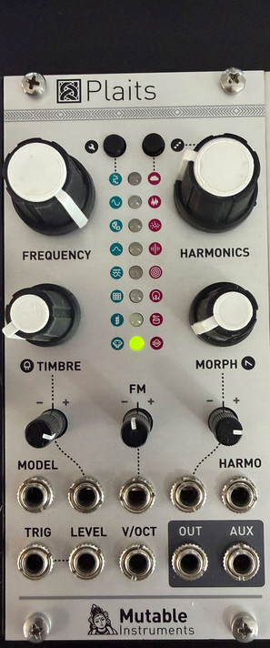 Plaits is a digital voltage-controlled sound source capable of sixteen different synthesis techniques.