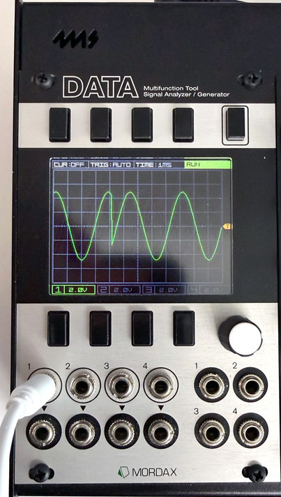 The DATA is a digital platform for testing, measurement, and signal generation in Eurorack modular synthesis systems.