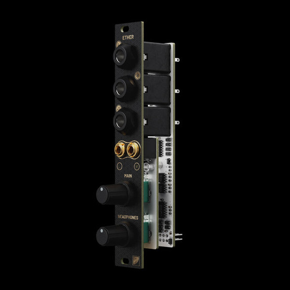 Ether is a 4HP output module, the bridge from your eurorack system to professional recording and live environments.