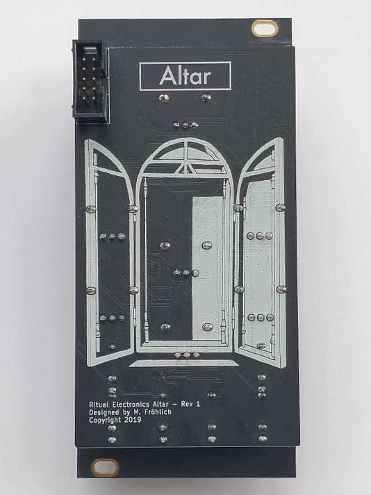 Altar is a modern voltage controlled 3-pole, 18dB/octave state variable filter.