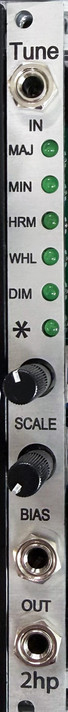 Tune is a multi-scale pitch quantizer. It features 11 scales ranging from chromatic to octatonic with everything in between.
