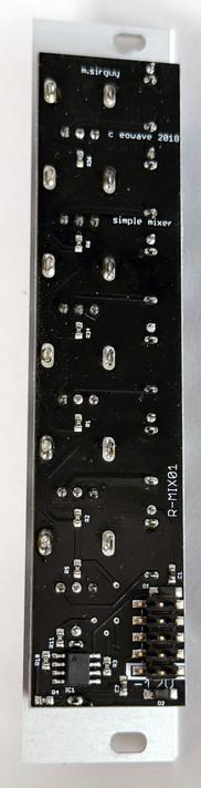 Small format 6 to 1 input audio mixer with linear pots. Clean, discrete mixing for all.